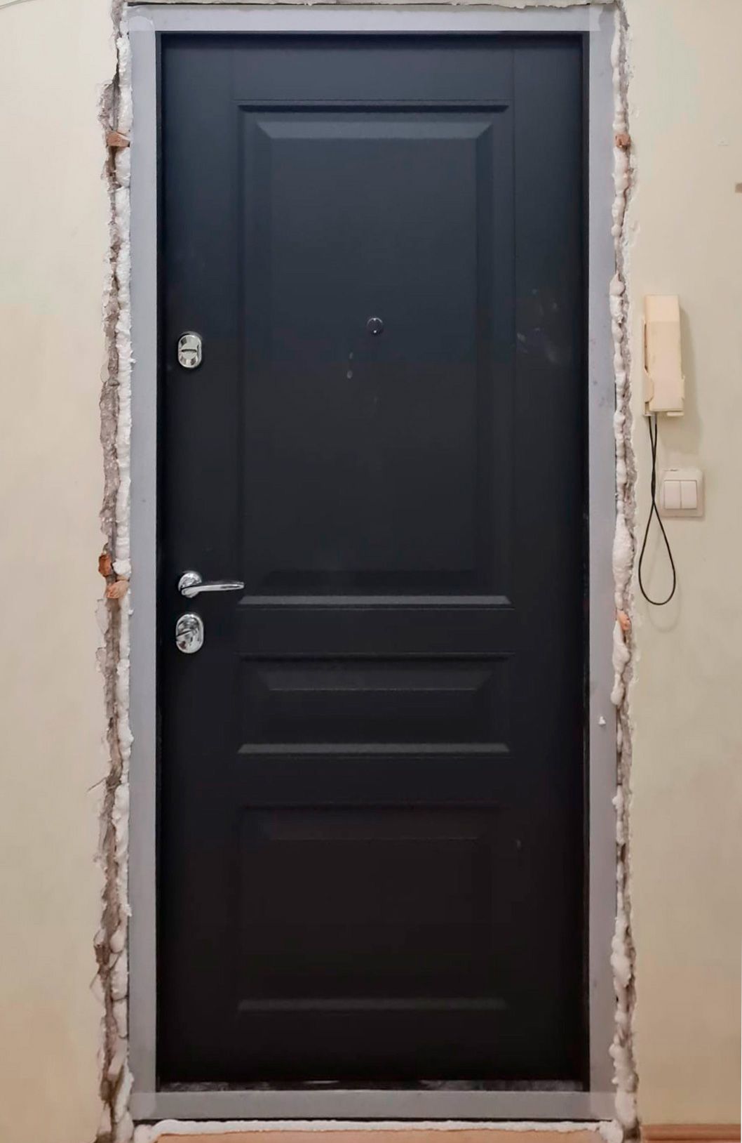 Входная дверь в квартиру 79АР3 вид изнутри